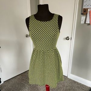 Forever 21 neon yellow and black dress (2007)